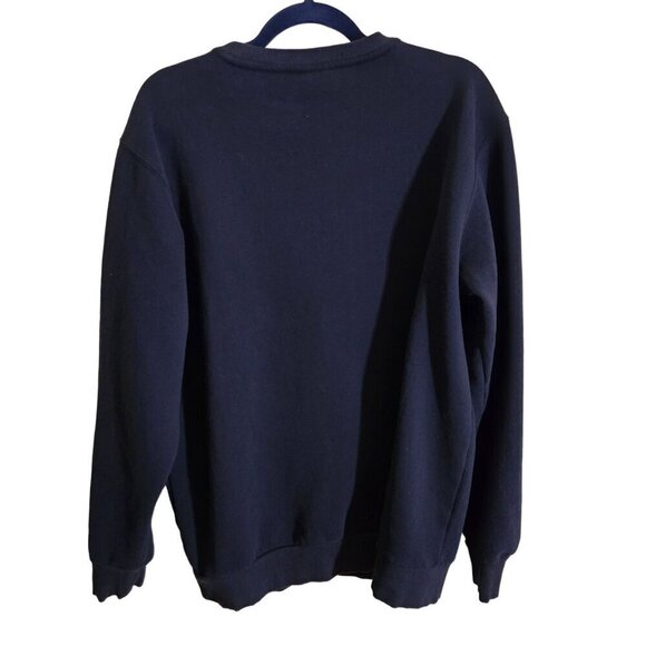 Ellesse Agata Sweatshirt Navy Crewneck Logo Print 90s Size XL - Picture 3 of 10